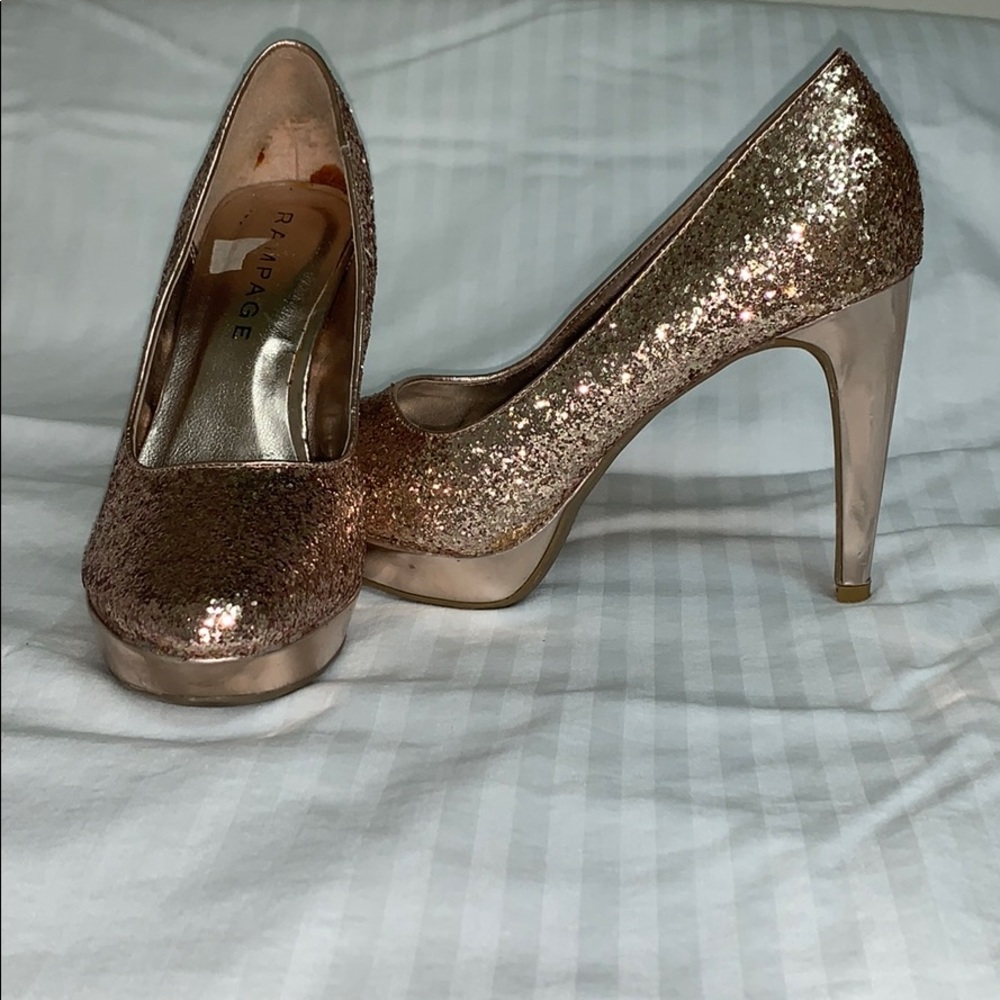 Rampage glitter heels